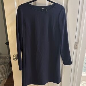 Theory Women's Deep Blue Long Sleeve Dress